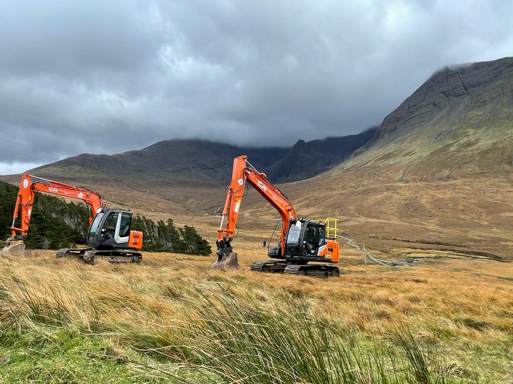 High ground works in remote location
