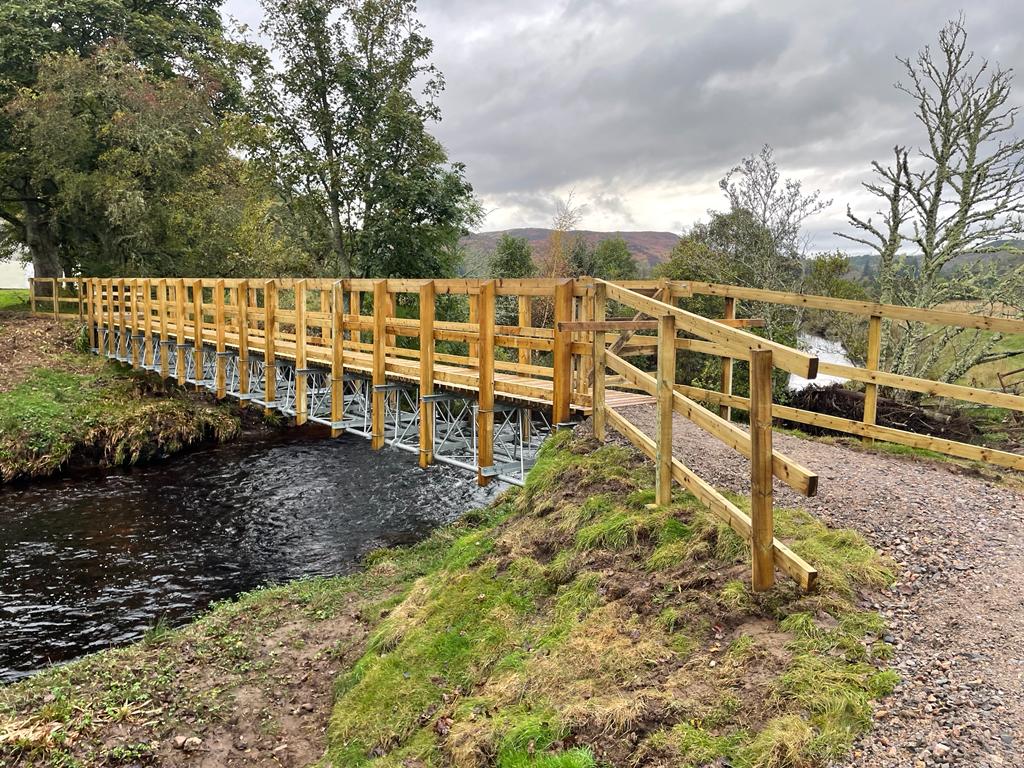 Ranger pedestrian bridge installation